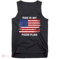 This Is My Pride Flag USA American 4th of July Patriotic Tank Top thumb 0