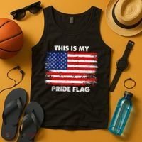 This Is My Pride Flag USA American 4th of July Patriotic Tank Top thumb 4