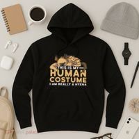 This Is My Human Costume Im Really A Hyena Halloween Cute Hoodie thumb 3
