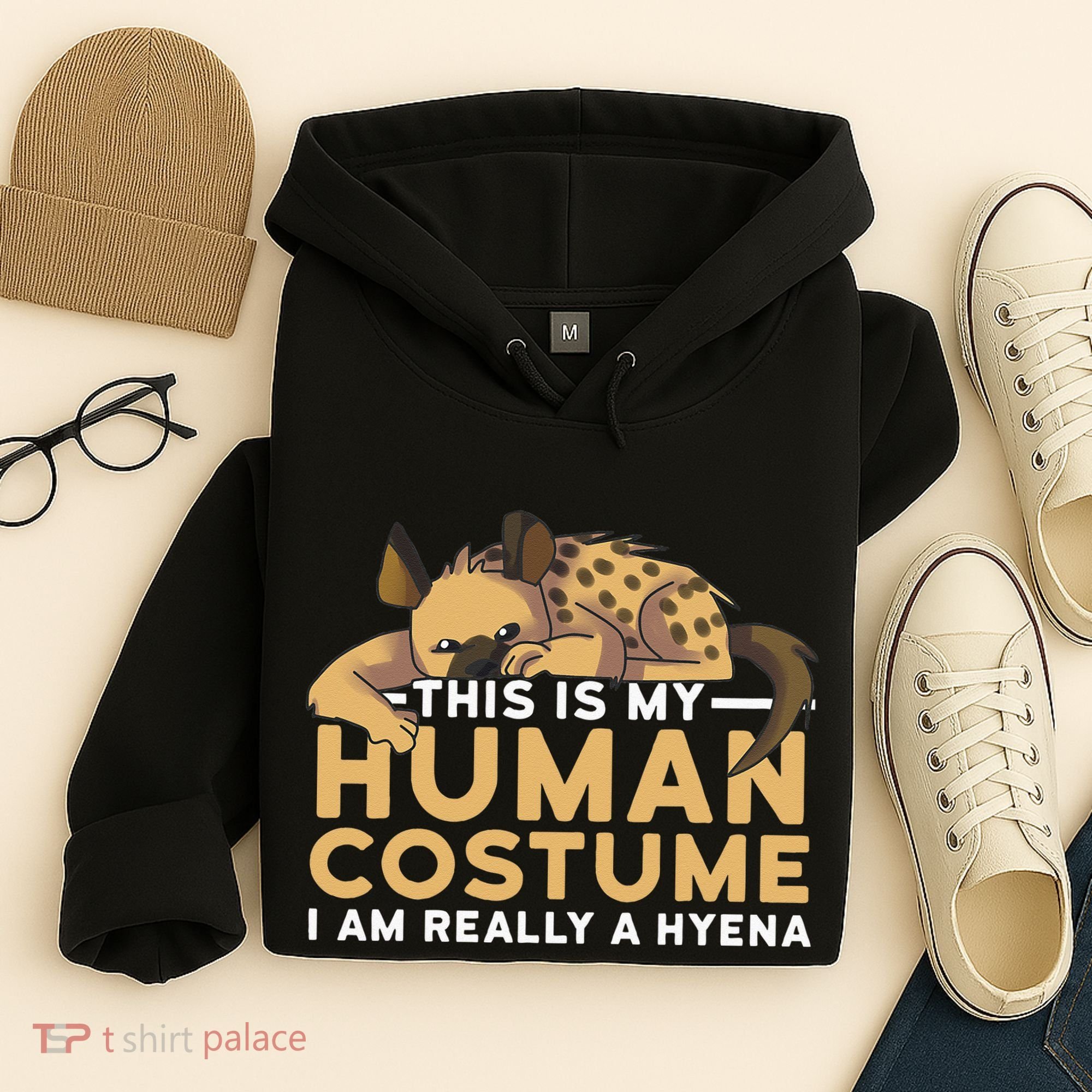 This Is My Human Costume Im Really A Hyena Halloween Cute Hoodie