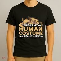 This Is My Human Costume Im Really A Hyena Halloween Cute T-Shirt thumb 3
