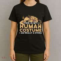 This Is My Human Costume Im Really A Hyena Halloween Cute T-Shirt thumb 4