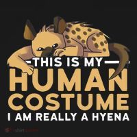 This Is My Human Costume Im Really A Hyena Halloween Cute Women's Hoodie thumb 2