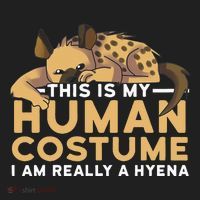 This Is My Human Costume Im Really A Hyena Halloween Cute Hat thumb 2