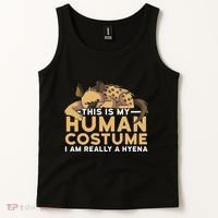 This Is My Human Costume Im Really A Hyena Halloween Cute Tank Top thumb 2