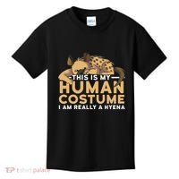 This Is My Human Costume Im Really A Hyena Halloween Cute Kids T-Shirt thumb 0