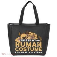 This Is My Human Costume Im Really A Hyena Halloween Cute Tote Bag thumb 0