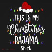 This Is My Christmas Pajama Funny Santa Xmas Holiday Women's Hoodie thumb 2