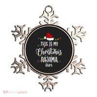 This Is My Christmas Pajama Funny Santa Xmas Holiday Ornament thumb 0