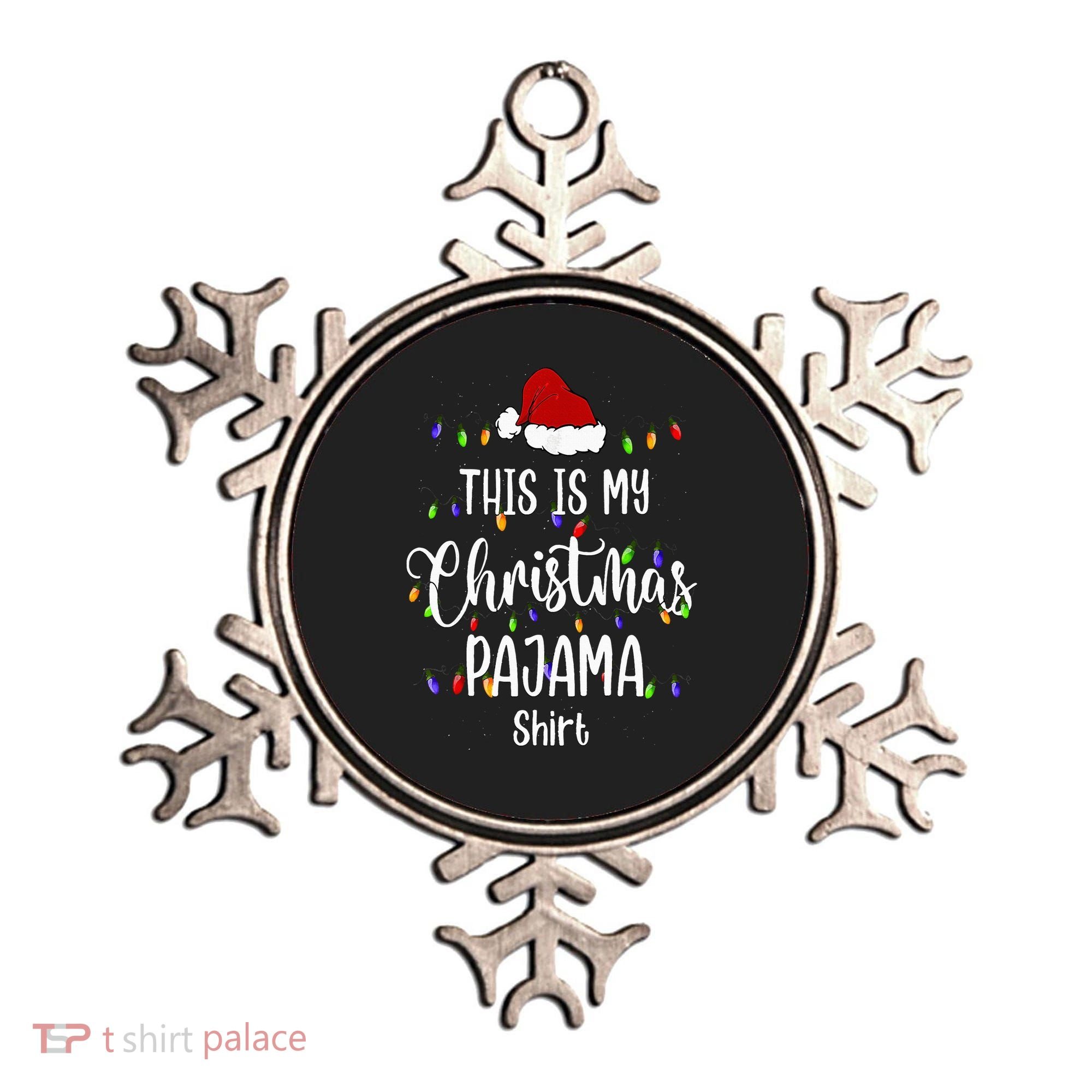 This Is My Christmas Pajama Funny Santa Xmas Holiday Ornament