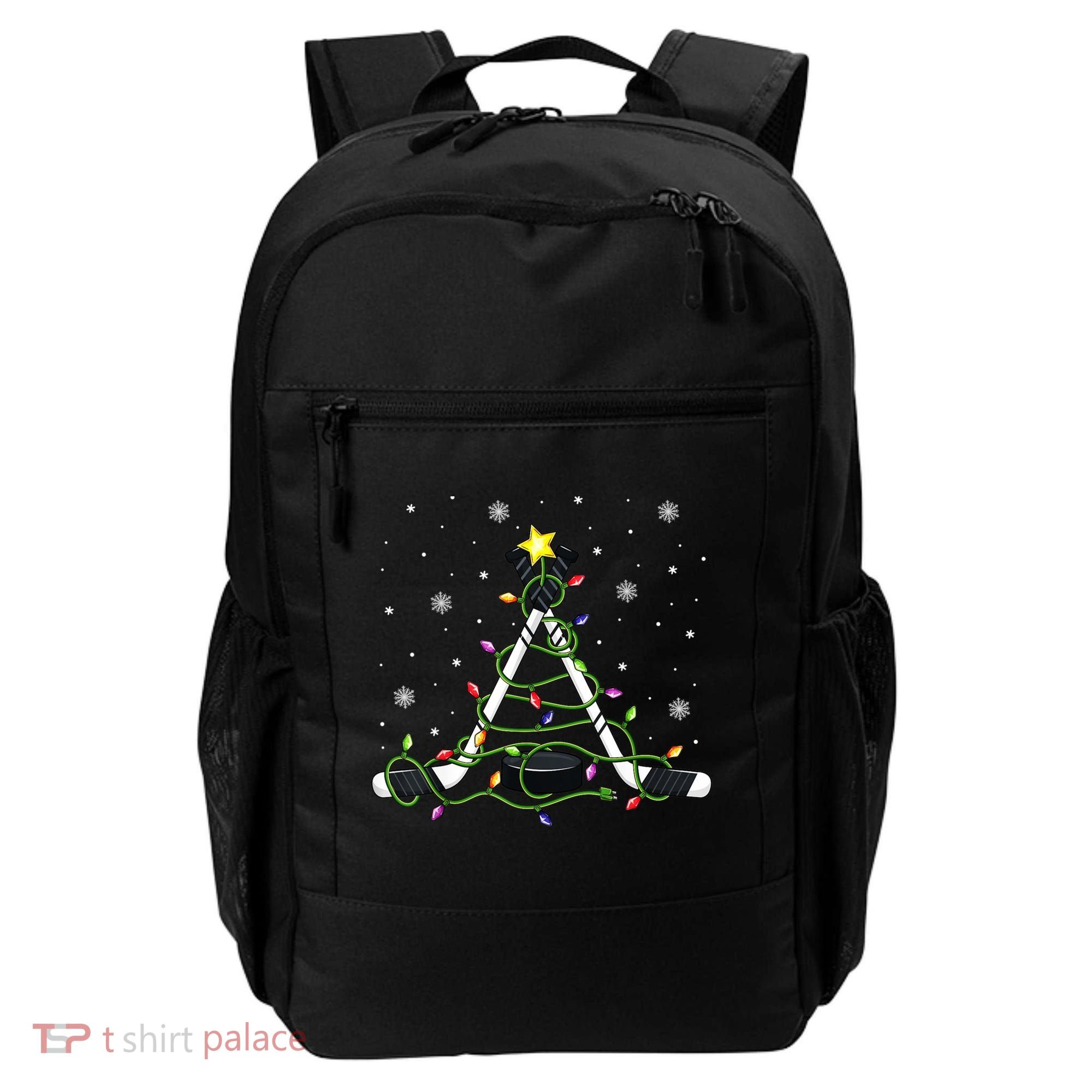This Is My Christmas Pajama Gift Ice Hockey Xmas Boys Cool Gift Backpack
