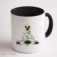 This Is My Christmas Pajama Gift Ice Hockey Xmas Boys Cool Gift Coffee Mug thumb 1