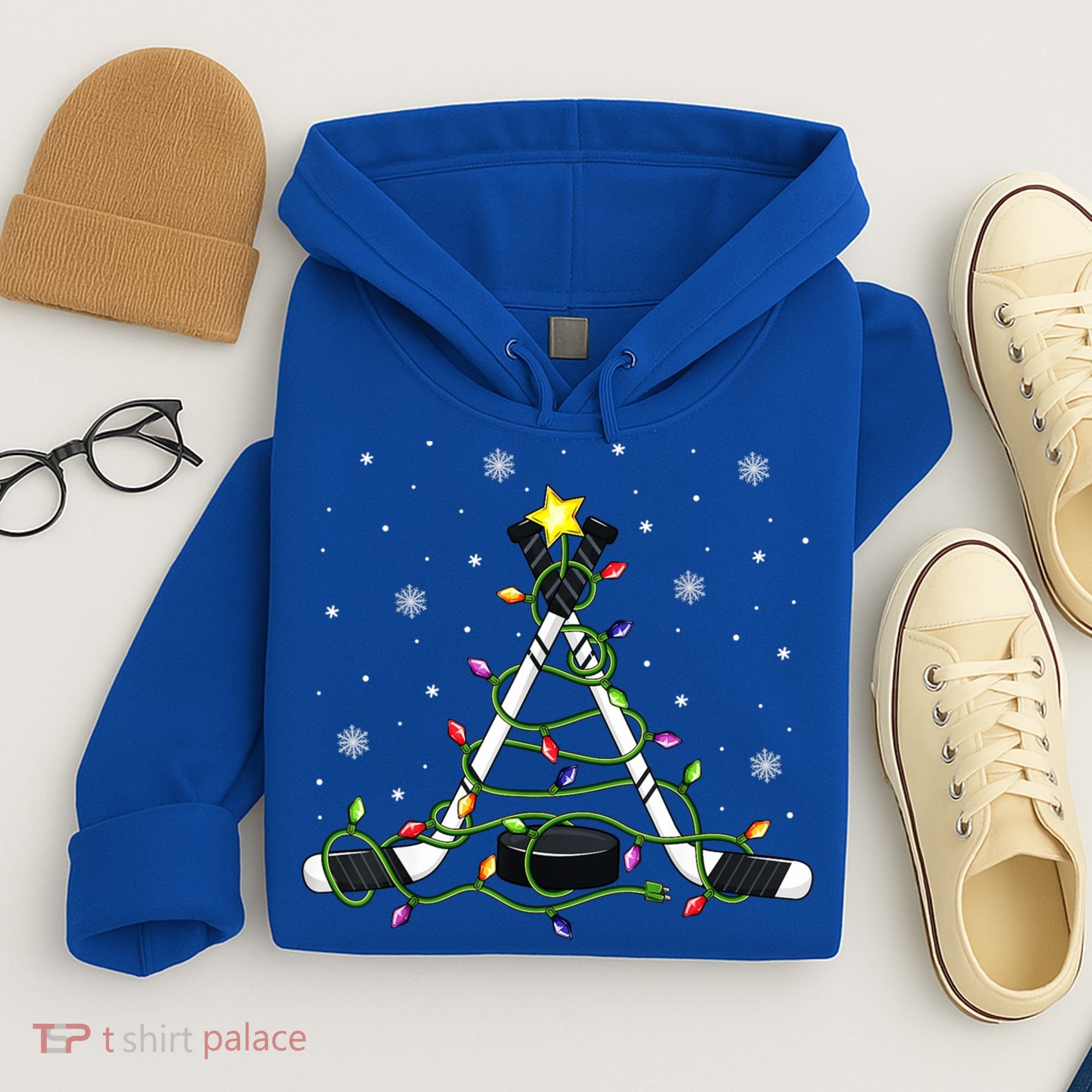 This Is My Christmas Pajama Gift Ice Hockey Xmas Boys Cool Gift Hoodie