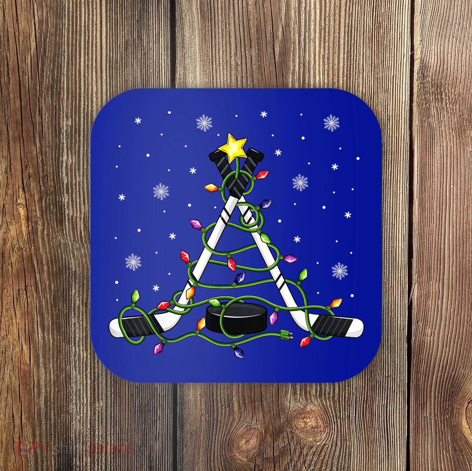 This Is My Christmas Pajama Gift Ice Hockey Xmas Boys Cool Gift Coaster