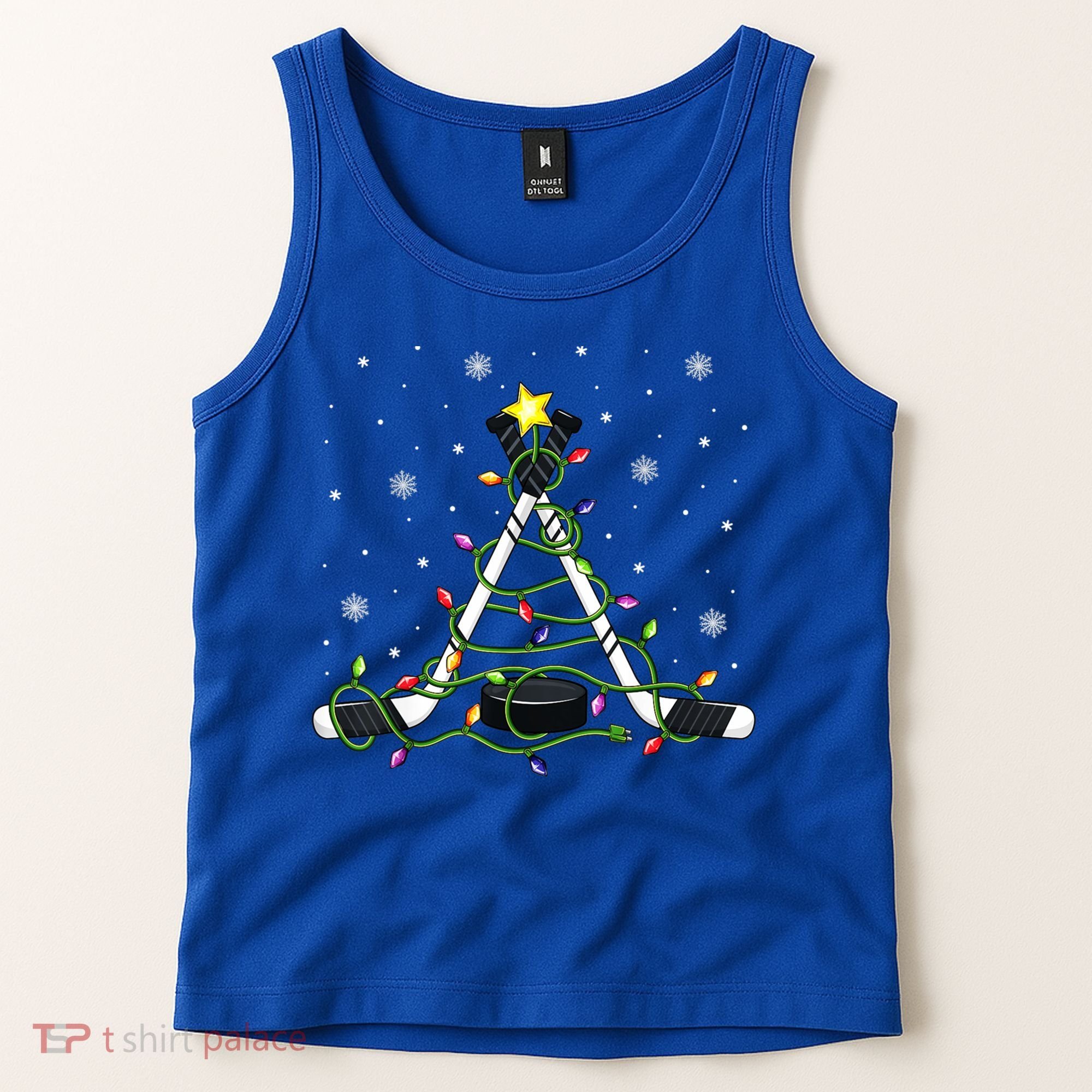 This Is My Christmas Pajama Gift Ice Hockey Xmas Boys Cool Gift Tank Top