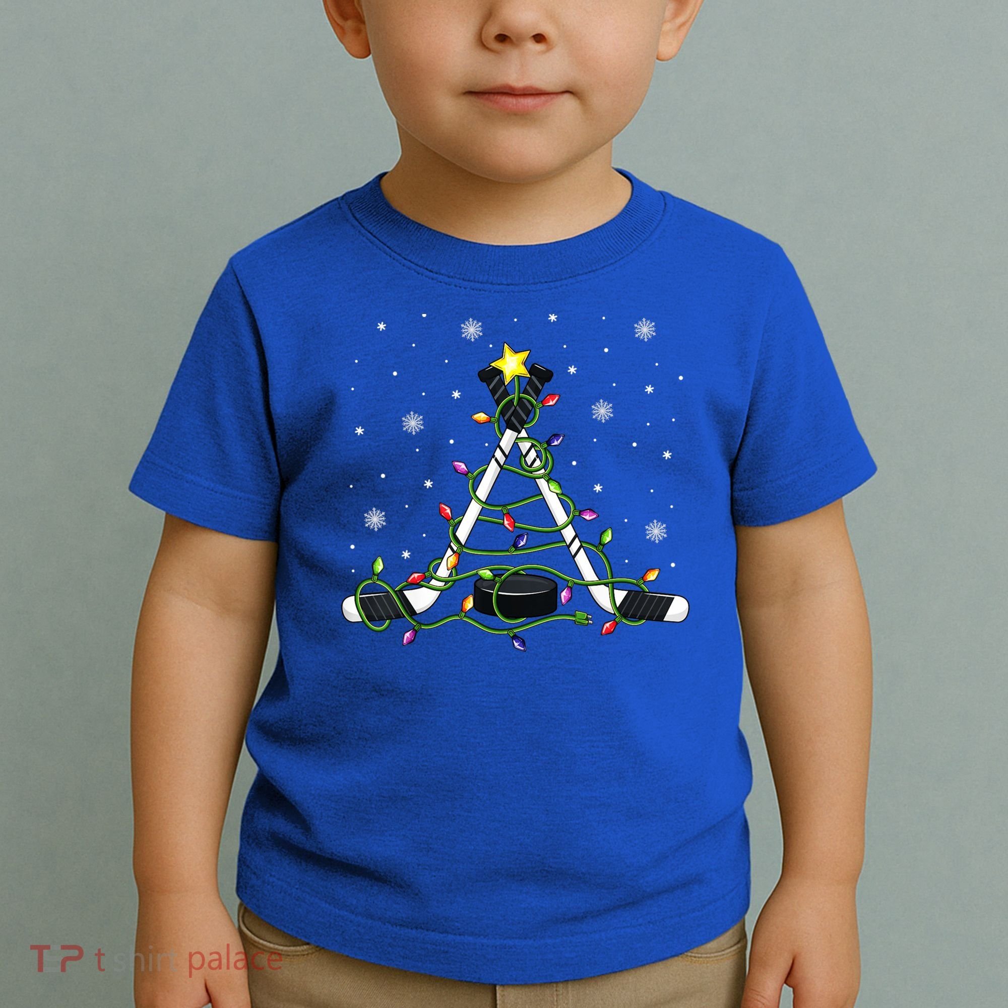 This Is My Christmas Pajama Gift Ice Hockey Xmas Boys Cool Gift Toddler T-Shirt