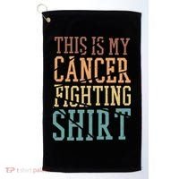 This Is My Cancer Fighting  Cancer Chemo Awareness Golf Towel thumb 0