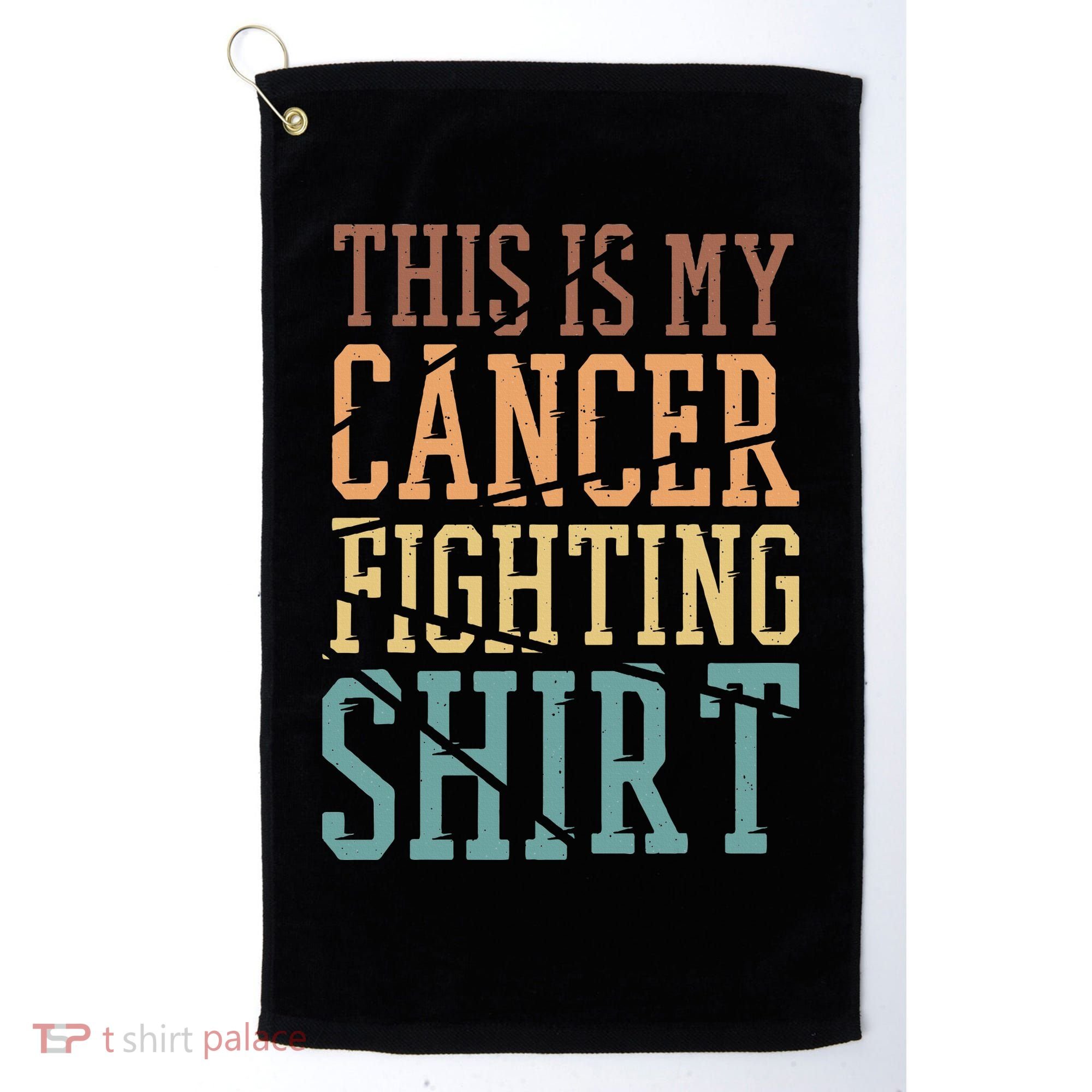 This Is My Cancer Fighting  Cancer Chemo Awareness Golf Towel
