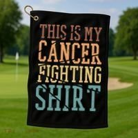 This Is My Cancer Fighting  Cancer Chemo Awareness Golf Towel thumb 1