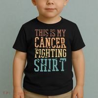 This Is My Cancer Fighting  Cancer Chemo Awareness Toddler T-Shirt thumb 2