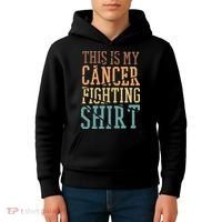 This Is My Cancer Fighting  Cancer Chemo Awareness Kids Hoodie thumb 4