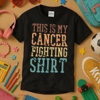 This Is My Cancer Fighting  Cancer Chemo Awareness Kids T-Shirt thumb 3