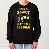This Is My Scary Bartender Costume Halloween Bartender Cool Gift Women's Sweatshirt thumb 0