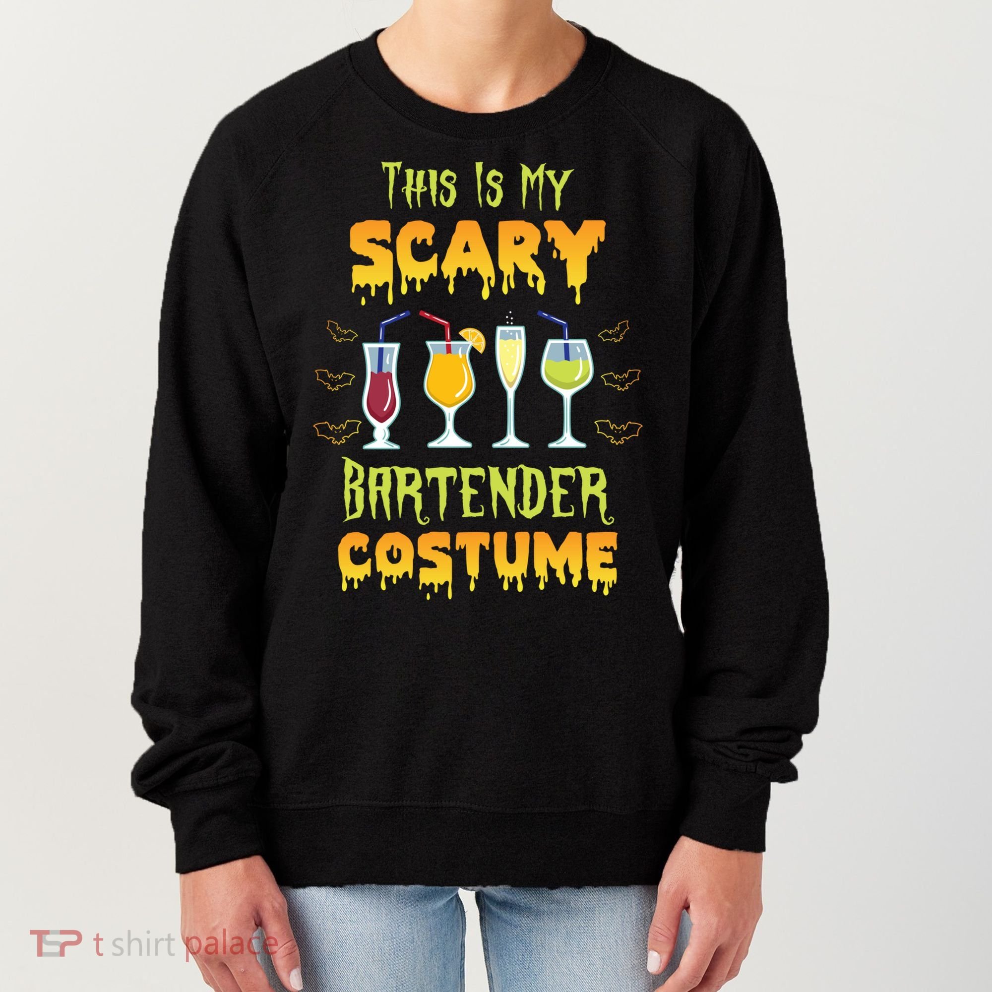 This Is My Scary Bartender Costume Halloween Bartender Cool Gift Women's Sweatshirt