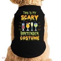 This Is My Scary Bartender Costume Halloween Bartender Cool Gift Doggie Tank thumb 0