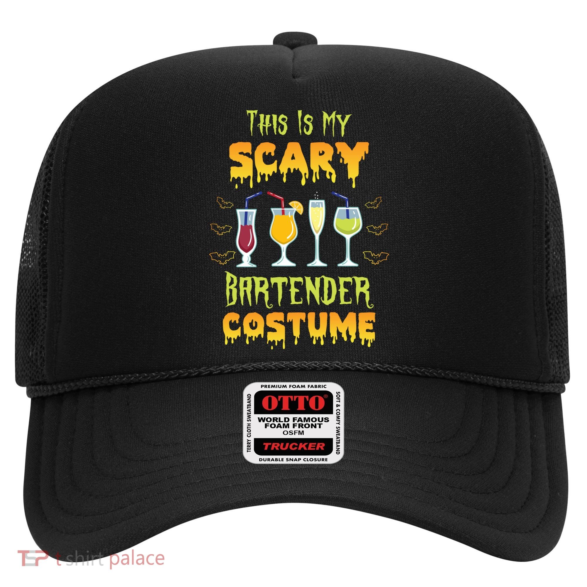 This Is My Scary Bartender Costume Halloween Bartender Cool Gift Hat