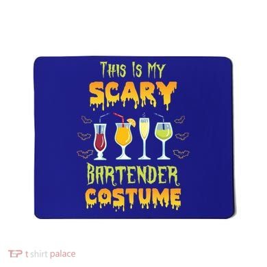 This Is My Scary Bartender Costume Halloween Bartender Cool Gift Mousepad