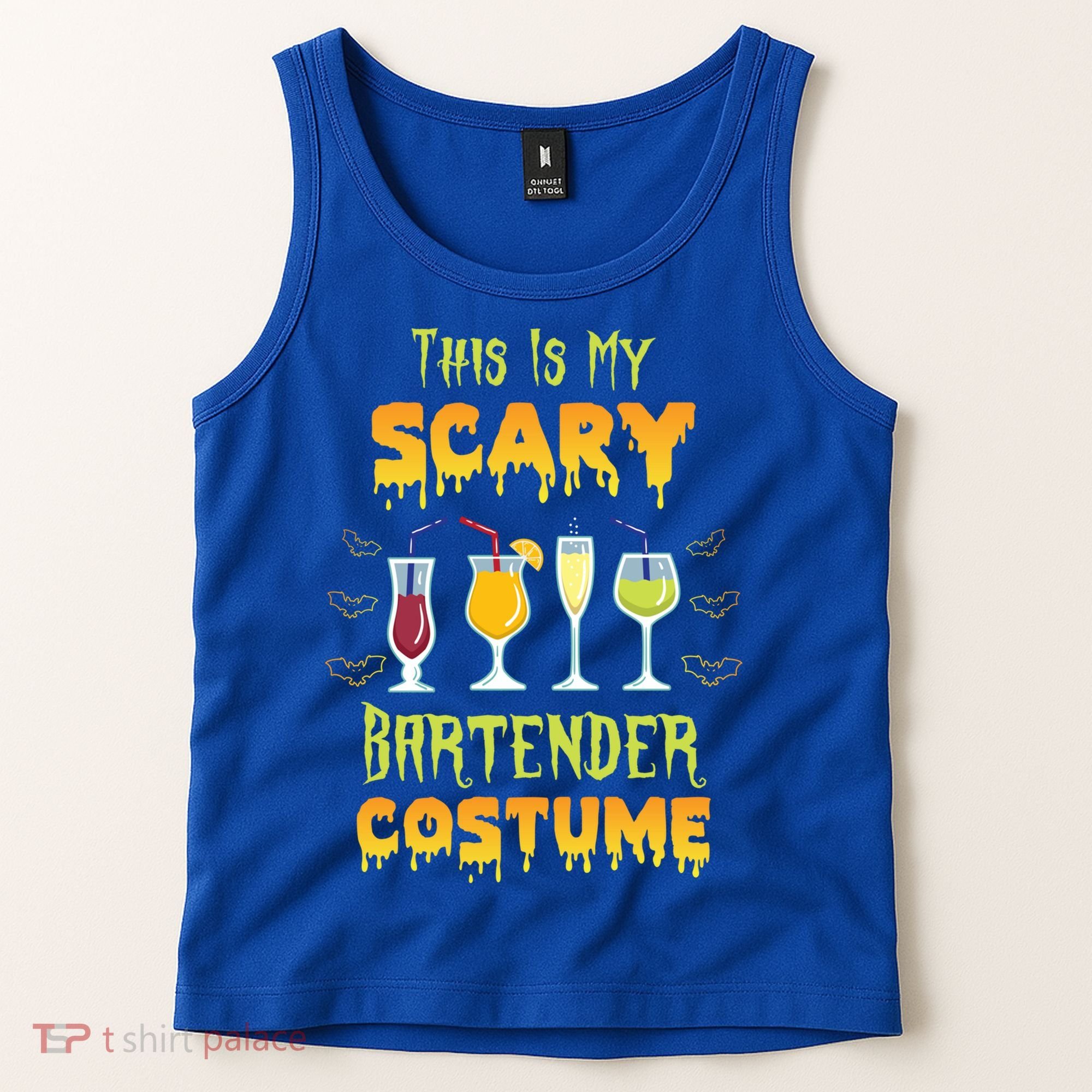 This Is My Scary Bartender Costume Halloween Bartender Cool Gift Tank Top