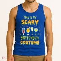 This Is My Scary Bartender Costume Halloween Bartender Cool Gift Tank Top thumb 3