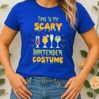 This Is My Scary Bartender Costume Halloween Bartender Cool Gift Women's T-Shirt thumb 2