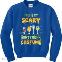 This Is My Scary Bartender Costume Halloween Bartender Cool Gift Kids Sweatshirt thumb 0