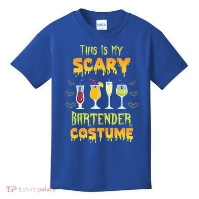 This Is My Scary Bartender Costume Halloween Bartender Cool Gift Kids T-Shirt