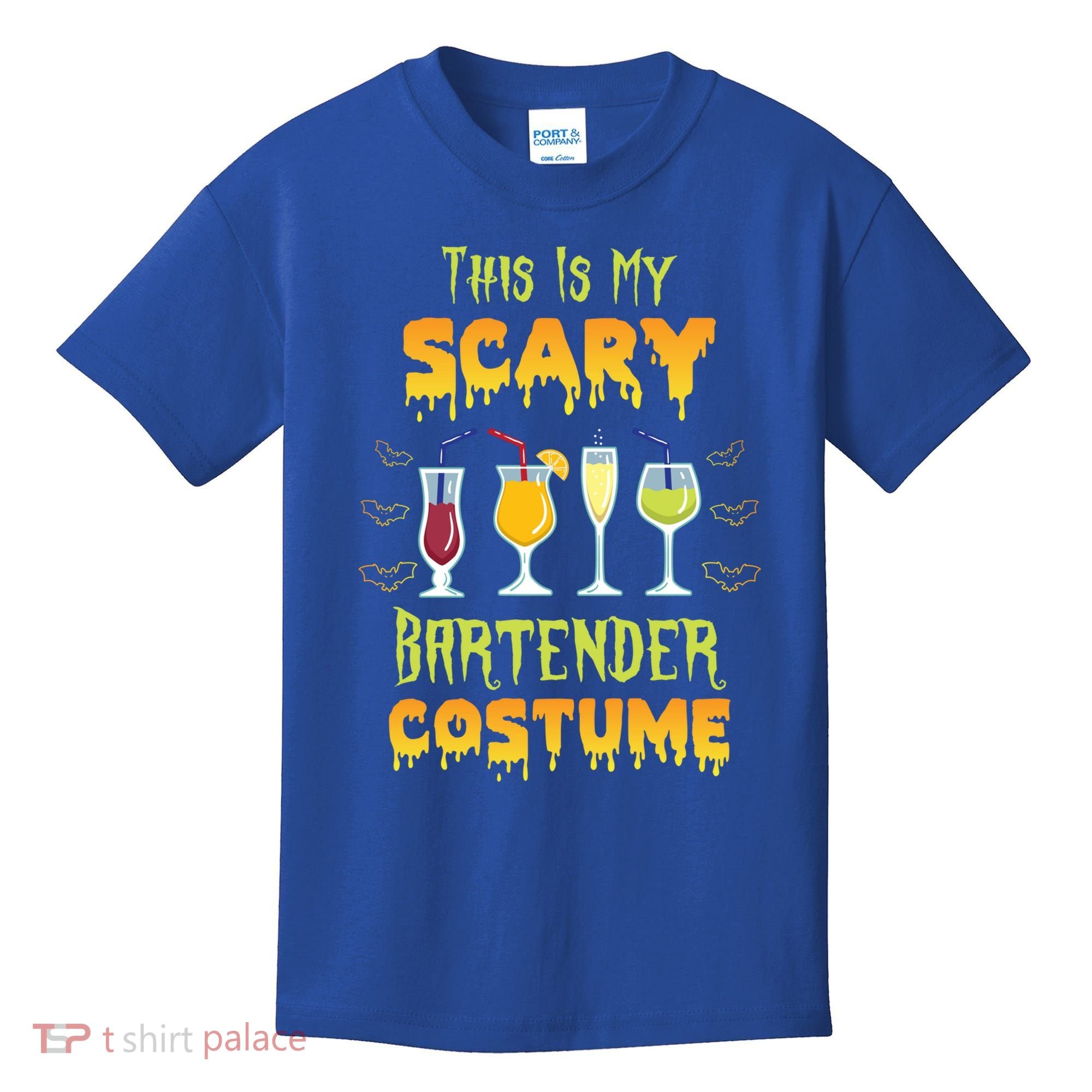 This Is My Scary Bartender Costume Halloween Bartender Cool Gift Kids T-Shirt