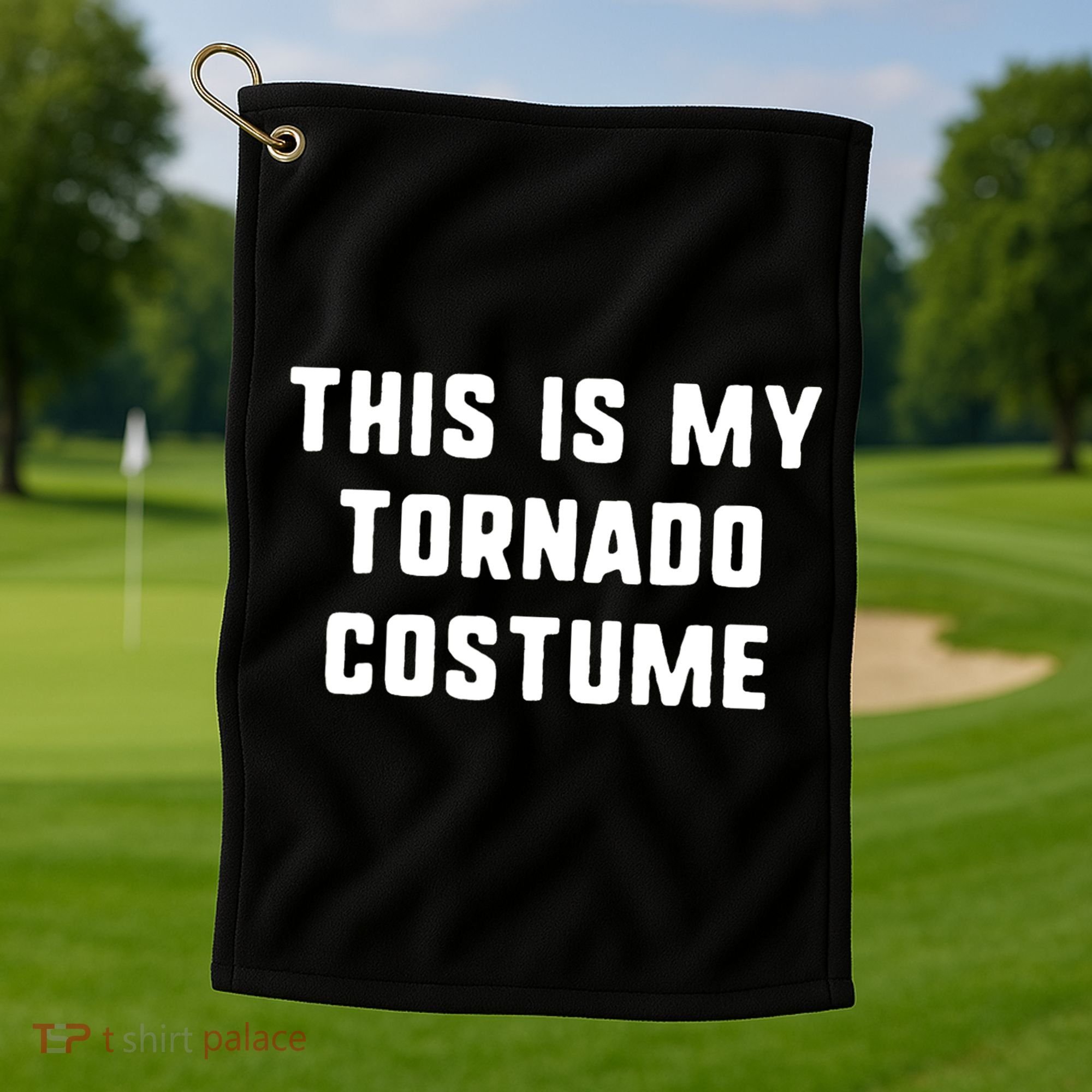 This Is My Tornado Halloween Costume Lazy Easy Last Minute Golf Towel