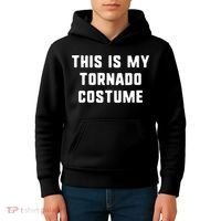 This Is My Tornado Halloween Costume Lazy Easy Last Minute Kids Hoodie thumb 4