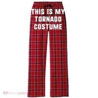 This Is My Tornado Halloween Costume Lazy Easy Last Minute Women's Flannel Plaid Pajama Pants thumb 0