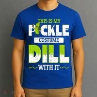 This Is My Pickle Costume Dill With It Pickles Funny Gift T-Shirt thumb 3