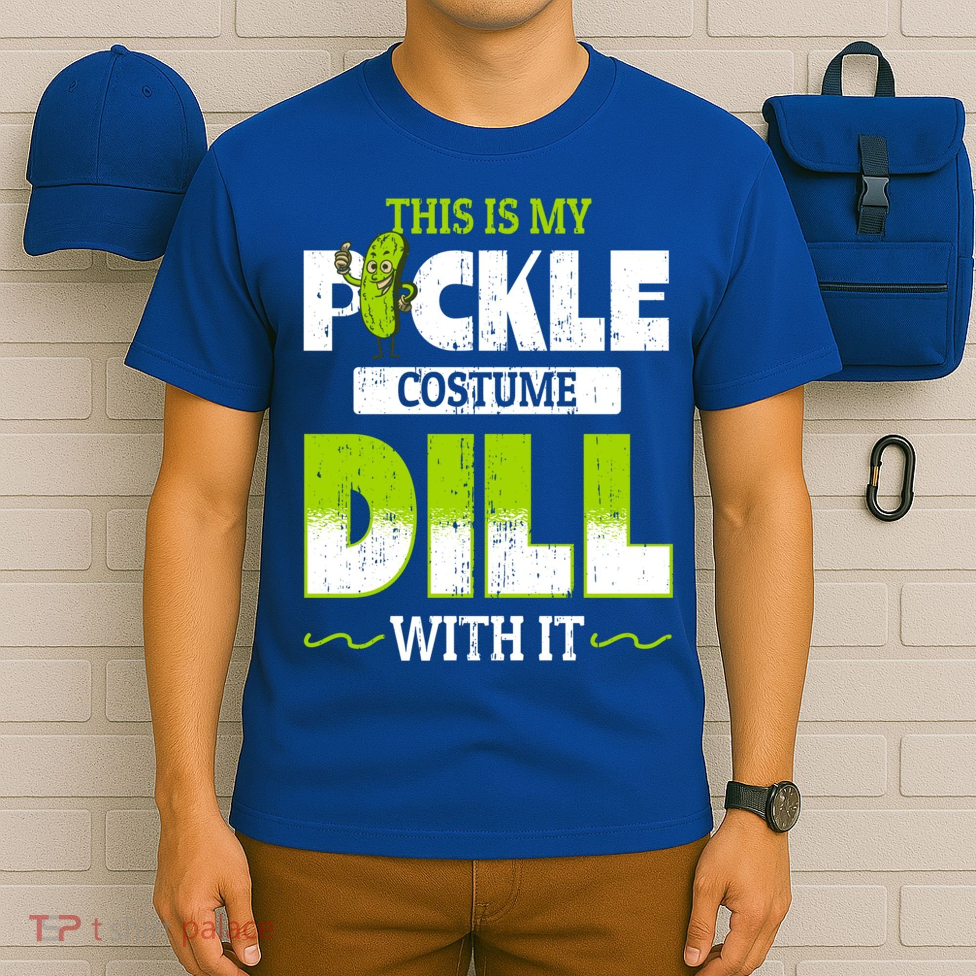 This Is My Pickle Costume Dill With It Pickles Funny Gift T-Shirt