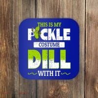 This Is My Pickle Costume Dill With It Pickles Funny Gift Coaster thumb 0