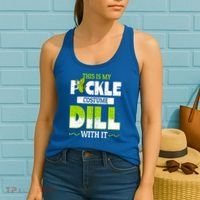 This Is My Pickle Costume Dill With It Pickles Funny Gift Women's Tank Top thumb 2