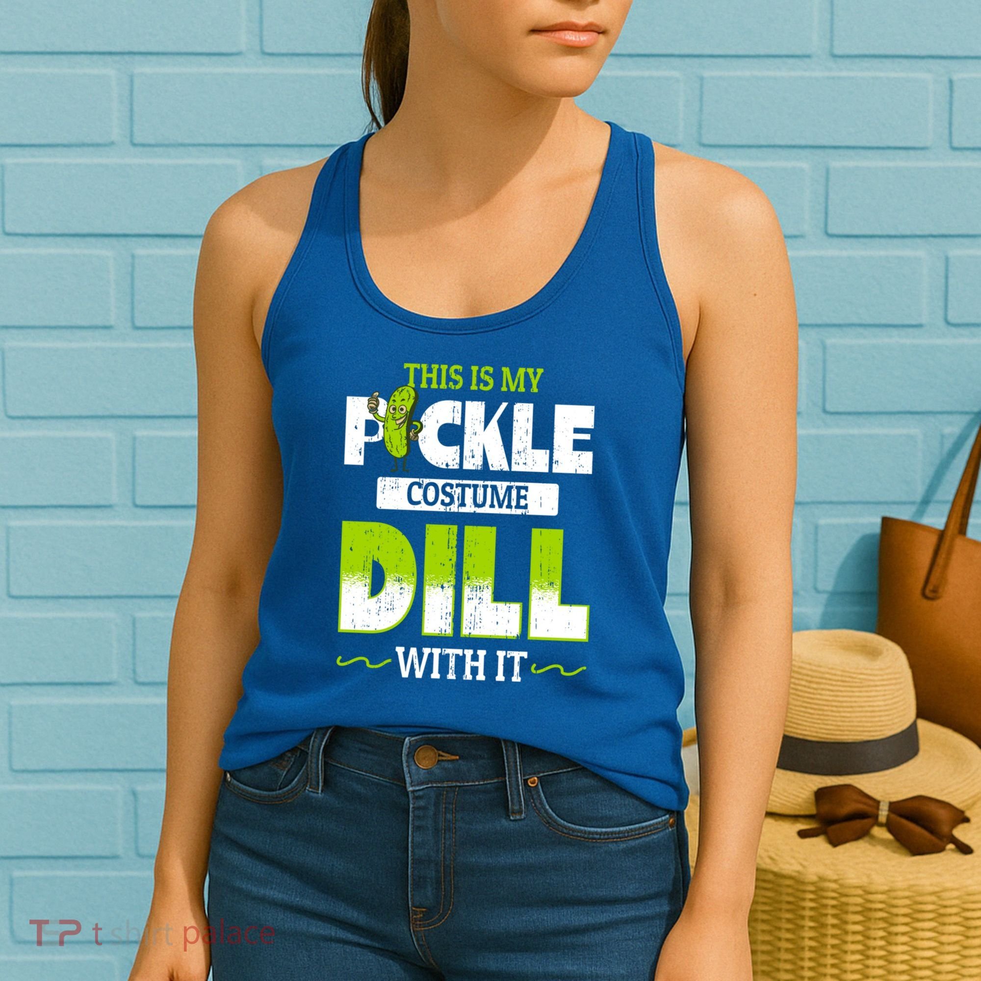 This Is My Pickle Costume Dill With It Pickles Funny Gift Women's Tank Top
