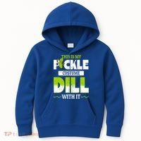 This Is My Pickle Costume Dill With It Pickles Funny Gift Kids Hoodie thumb 0