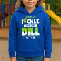 This Is My Pickle Costume Dill With It Pickles Funny Gift Kids Hoodie thumb 3