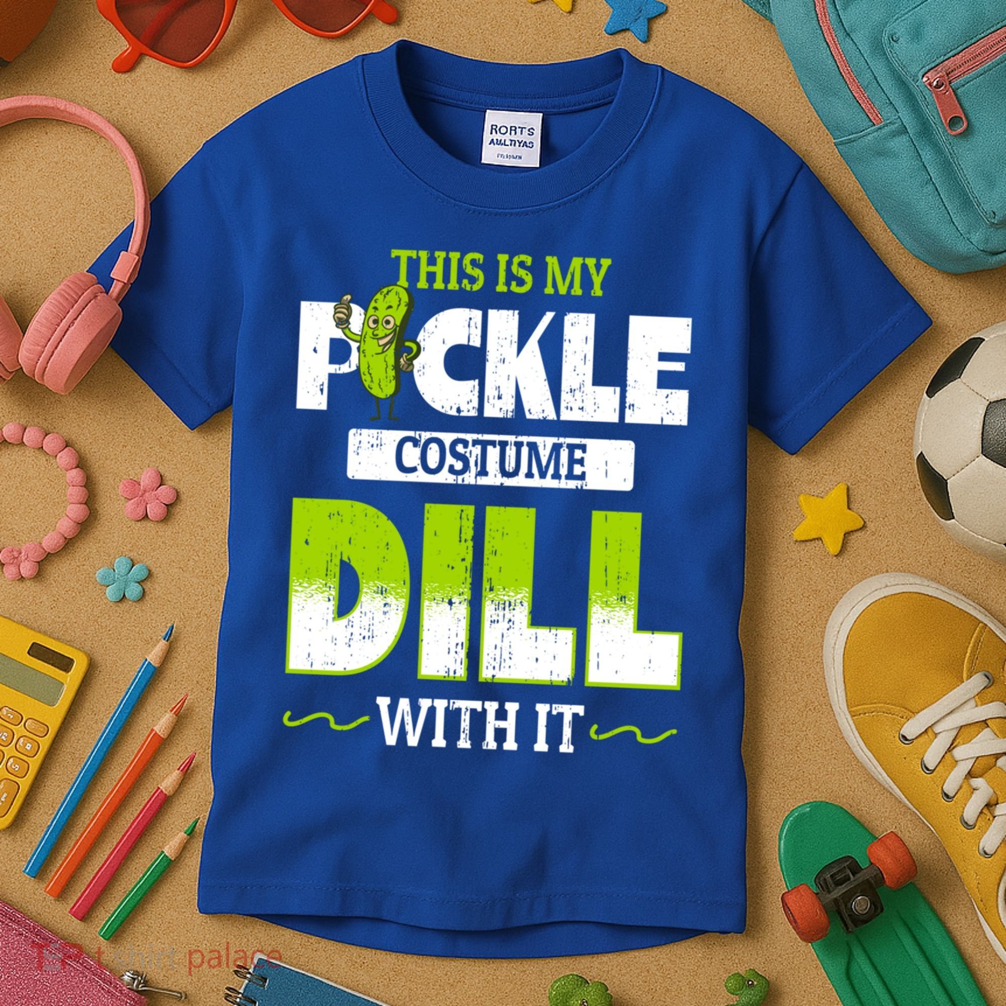 This Is My Pickle Costume Dill With It Pickles Funny Gift Kids T-Shirt