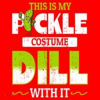 This Is My Pickle Costume Dill With It Pickles Funny Gift Santa Hat thumb 1