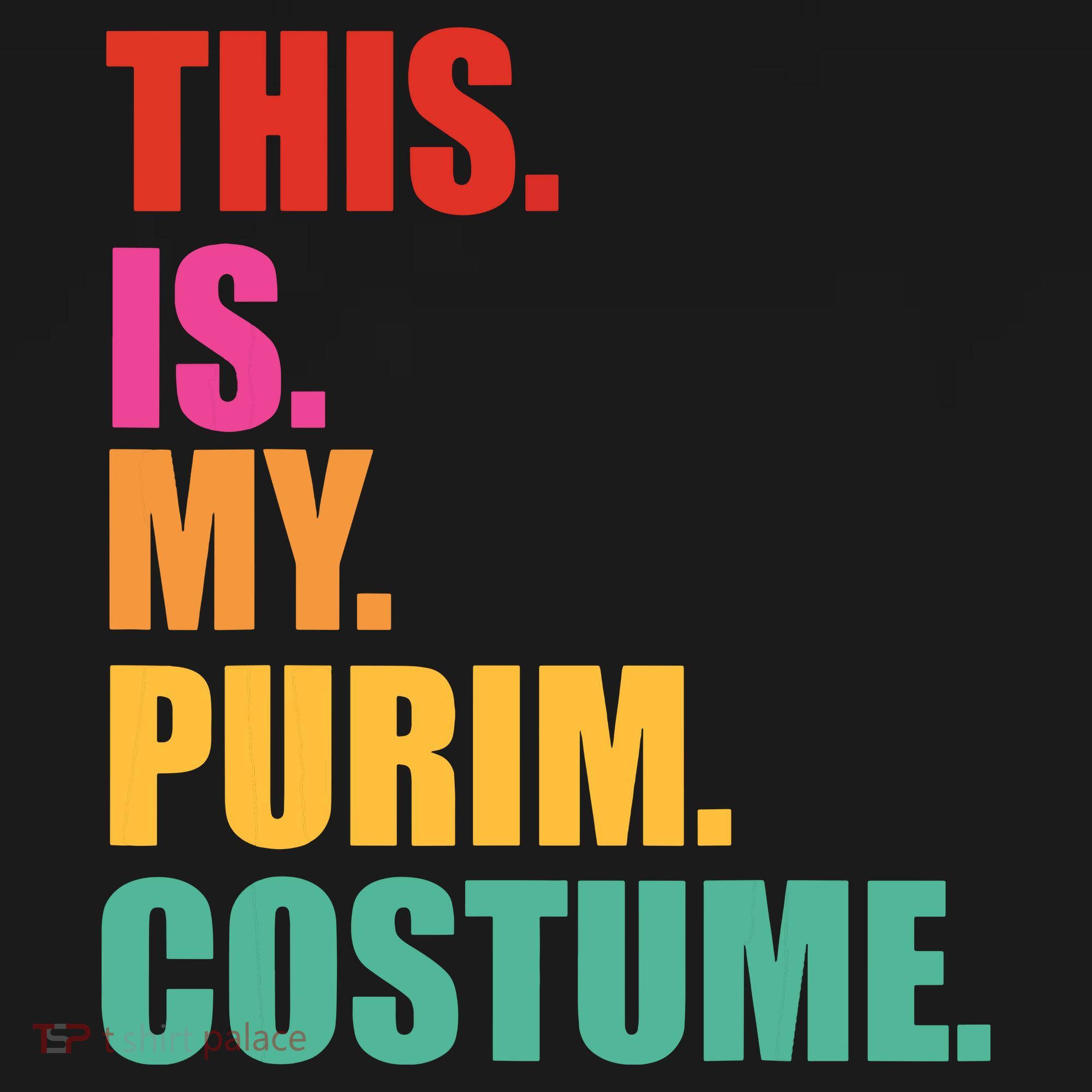 This Is My Purim Costume Funny Jewish Backpack